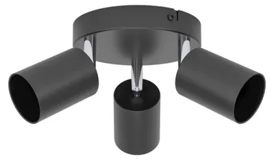 Produktbild von EGLO Reciso-E, Strahler Oberflächenbeleuchtung, GU10, 3 Glühbirne(n), LED, 220 - 240 V, Schwarz