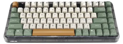 Produktbild von ASUS Jelly75 KD201 KEYBOARD/MK-WH/GE/83 Tastatur Universal USB + RF Wireless + Bluetooth Mehrfarbig