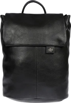 Produktbild von Großer Damen Rucksack Leder Optik Laptopfach Tasche Umhängetasche Citybag Urlaub Schwarz