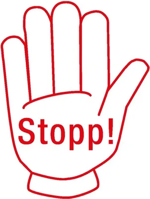 Produktbild von TimeTEX Siebdruck-Stempel "Perpetuum", "Stopp!"