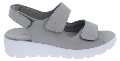 Produktbild von Waldläufer Sandale in Weite K K-Adea OrthoTritt 658K01-207-070, Nubukleder mit Stretcheinsatz, Grau, Fußbett zum Wechseln 37 1/2