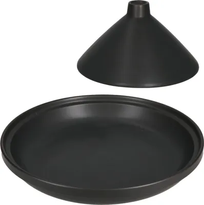 Obrázek produktu pro Tajine kameninová modročerná mísa s víkem pekáč na pečení