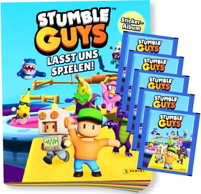 Produktbild von Stumble Guys Sticker (2025) - Lasst uns spielen! Sammelsticker - 1 Album + 5 Tüten