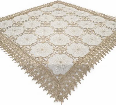 Produktbild von Spitzendecke / Beige / 85x85cm Mitteldecke / TW240014