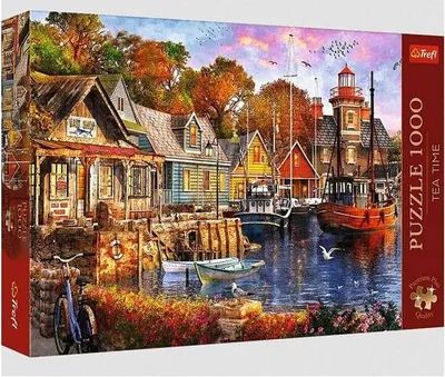 Produktbild von Puzzle „Nadmorski Zakątek” (Küstenort) von Trefl, 1000 Teile