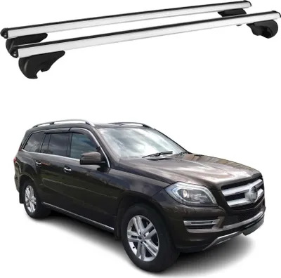 Produktbild von Dachträger Grundtäger für Mercedes GL Klasse X166 2013-2016 75kg Alu Silber 2x