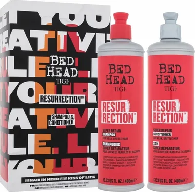 Produktbild von TIGI Bed Head Resurrection KIT 2x400ml Shampoo und Conditioner für müdes Haar