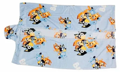 Zdjęcie produktu dla Bluey przytulny zestaw koc 120x150 cm Puszysty koc i ciepły kaptur