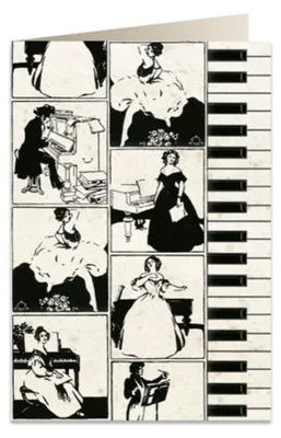 Image de Carnet B6 avec enveloppe. Pianoforte