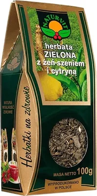 Produktbild von NATURA-WITA Grüner Tee mit Ginseng und Zitrone 100g