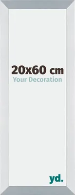 A product image showing a frame with text indicating size and a brand logo.