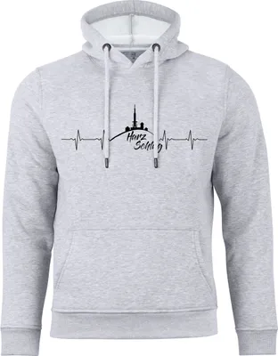 Produktbild von Cotton Prime® Kapuzensweatshirt Harzschlag S grau