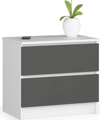 Produktbild von raumhirsch Kommode 60cm mit 2 Schubladen Sideboard Anrichte Schrank 55cm hoch 40cm tief