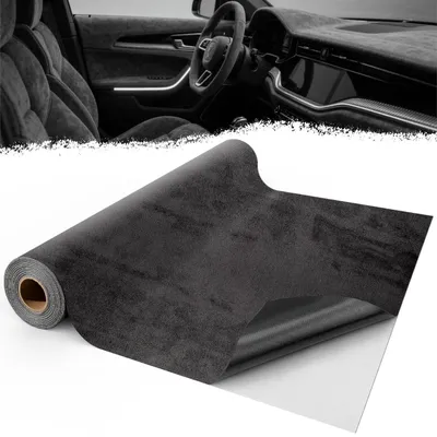 Immagine prodotto di Tessuto in ecopelle autoadesivo, dimensioni 400x50 cm, ideale per interni auto e restauro di mobili