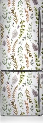 Produktbild von Aufkleber Kühlschrankmagnete Dekoration Kühlschrankfolie 70x190 cm - Bunte Blätter