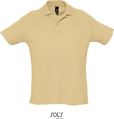 Immagine prodotto di SOLs 11342 | Polo estiva da uomo II Spacchi laterali - Colore: Sabbia - Taglia: XL