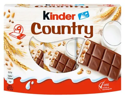 Immagine prodotto di kinder 2609 Country Schokoriegel 9 St.