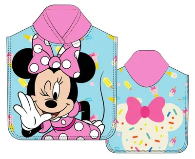 Produktbild von Disney Minnie Poncho-Handtuch aus Mikrofaser