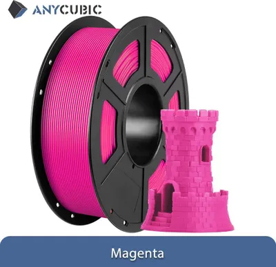Obrázek produktu pro Filament PLA pro 3D tiskárny – FDM/FFF 1,75 mm – cívka 3 kg – jednobarevný – magenta