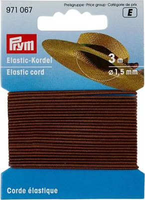 Obrázok produktu pre Elastická šnúrka, 1,5 mm, hnedá, 3 m