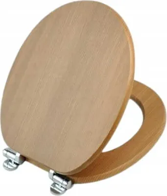 Produktbild von Toilettensitz für WC Soft-Close 37x5,5x49,5cm Braun MDF Nergis