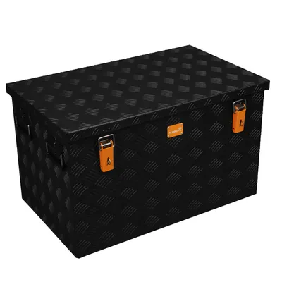 Produktbild von ALUBOX STRONG Riffelblech Alukiste 150 Liter - schwarz