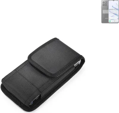 Produktbild von Holster Gürteltasche kompatibel mit Honor 70 Lite Holster Gürtel Tasche wasserabweisend Handy Hülle Schutz Hülle Outdoor schwarz K-S-Trade