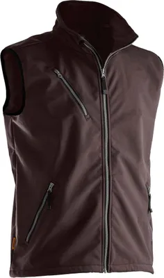 Produktbild von Jobman Softshell-Weste 7502, winddicht, wasserabweisend, leicht, braun, Gr. M