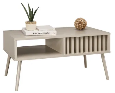 Produktbild von Couchtisch LAMEO Skandinavisch BEIGE/KASHMIR Ablage Mit Lamellen