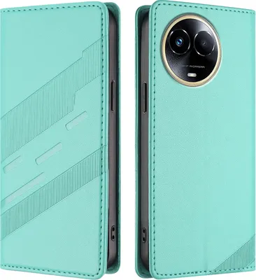 Obrázek produktu pro Pouzdro pro Realme 11 5G,Polyuretankožené peněženkové pouzdro s přihrádkou na karty a funkcí stojánku Türkis