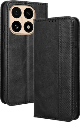 Produktbild von Xiaomi 15T Hülle - Coverup Vintage Style Klapphülle - Schwarz