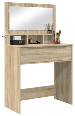 Productafbeelding van vidaXL Slaapkamerkaptafel, Sonoma-eikenhout, 80 x 39,6 x 135 cm