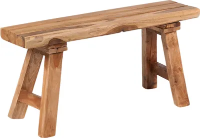 Produktbild von SITZBANK "PALMA" | Massivholz, 84cm | Flurbank, Blumenbank natur