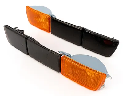 Für VW Golf 3 III Frontblinker Blinker Blenden Nebelscheinwerfer SCHWARZ ORANGE in der Farbe SCHWARZ von Goingfast