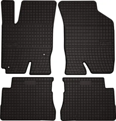 Obrázek produktu pro Gumové autokoberce pro na míru pro Hyundai Getz (2002-2010, hatchback) černé, sada 4 ks, s úchyty