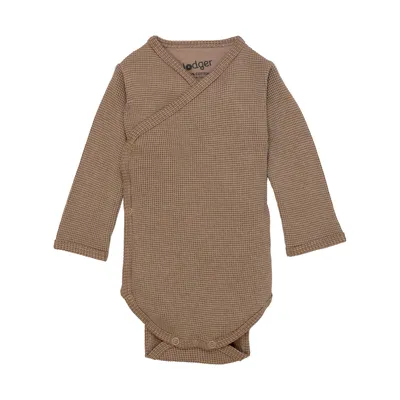 Produktbild von Lodger Ciumbelle Wickelbody Langarm Gr. 62 - Beige