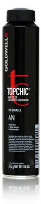 Zdjęcie produktu dla Goldwell Topchic The Naturals, Brązowy, 4N, Mid Brown, Unisex, 250 ml, Do wszystkich włosów