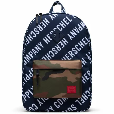 Produktbild von Herschel Heritage Rucksack Erwachsene dunkelblau / weiß OSFA
