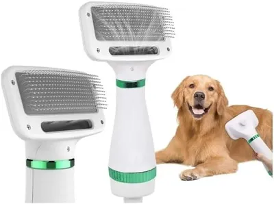 Produktbild von 2-in-1 Kamm, Bürste und Föhn für Hunde und Haustiere – Fellpflege
