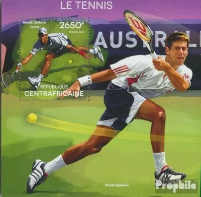 Produktbild von Briefmarken Zentralafrikanische Republik 2014 Mi Block 1246 (kompl. Ausgabe) postfrisch Tennis