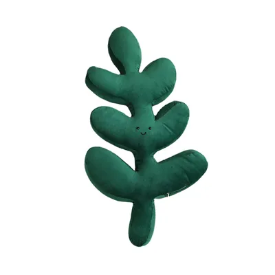 Image de Coussin avec motif de dos de tortue, coussin de canapé en bambou, coussin décoratif en forme de feuille