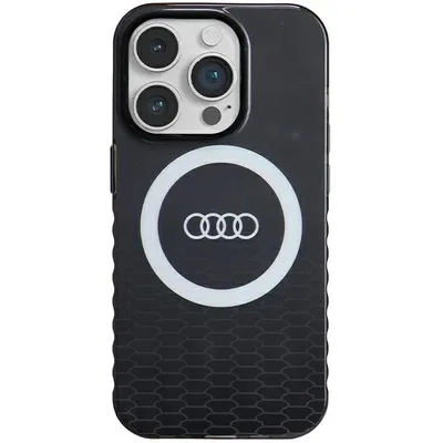 Produktbild von Audi IML Big Logo MagSafe Case iPhone 14 Pro 6.1" schwarz hardcase AU-IMLMIP14P-Q5/D2-BK Schutzhülle