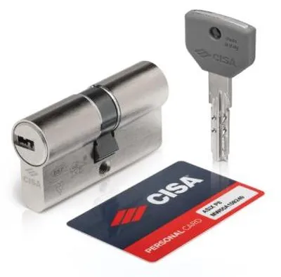 Zdjęcie produktu dla Cylinder europejski do montażu wpuszczanego ASIXP8, nr kat. 0Q310, CISA, 79 mm (29,5+10+39,5)