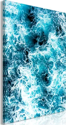 Produktbild von Vliesstoff Leinwandbild - Sea Currents (1 Part) Vertical 80x120 cm Muster c-B-0400-b-a