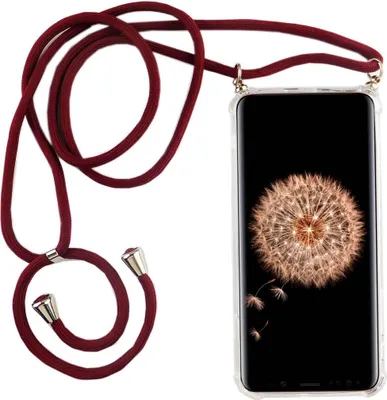 Produktbild von Handykette für Samsung Galaxy S9 - Smartphone Necklace Hülle mit Band - Schnur mit Case zum umhängen in Rot