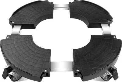 Zdjęcie produktu dla Wózek ogrodowy z regulowanymi uchwytami (40–58,5 cm) i półką na kwiaty o nośności 250 kg; wózek z kołami obracającymi się o 360° do użytku wewnątrz i na zewnątrz