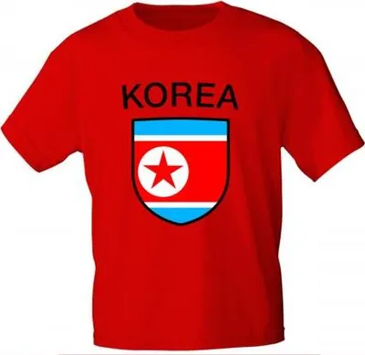 Produktbild von Kinder T-Shirt mit Print - Korea - 76122 - rot - Gr. 86-164 Größe - 86/92