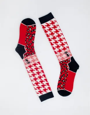 Produktbild von MEGAGROUP 2 Paar Casual Strümpfe Stricksocken Größe 35-39 Leopardenmuster