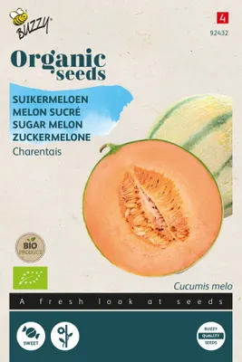 Obrázek produktu pro BuzzyCukrový meloun Charentais -semena - cca 0,3 gr (= cca 10 semen) | Buzzy_92432