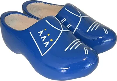 Produktbild von Original holländische Holzschuhe: Der feine Blaue (Gr. 25-26)